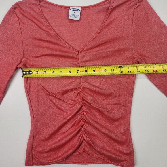 Bundle of 3 Old Navy Women's Long Sleeve Shirts Size M Cropped Casual LIke New - Picture 5 of 16